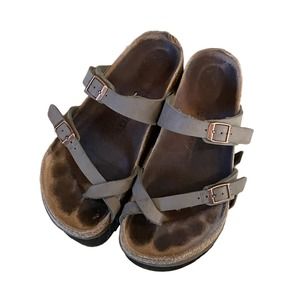 Birkenstock Taupe Mayari Toe Sandal Shoe 8